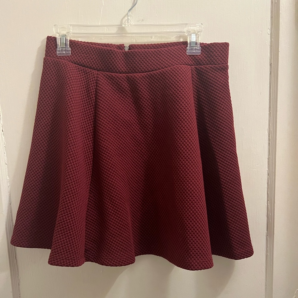 Maroon skater skirt